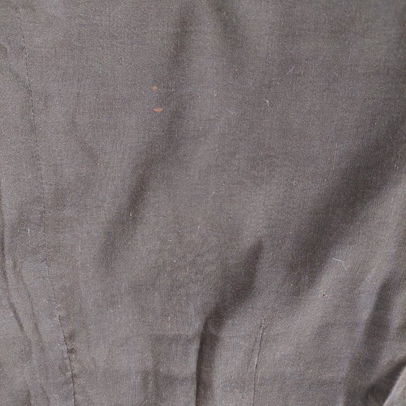 Theory Linen-Blend Brown Sleeveless Low Back Midi Sundress, Size 6 - Picture 9 of 9